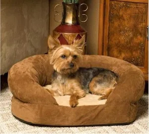 Ortho Bolster Dog Bed - Small-Brown