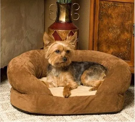 Ortho Bolster Dog Bed - Small-Brown