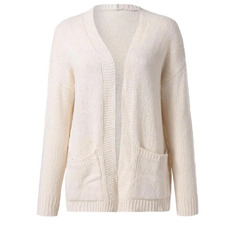 Oversized Cardigan Loose Textured Women Sweater