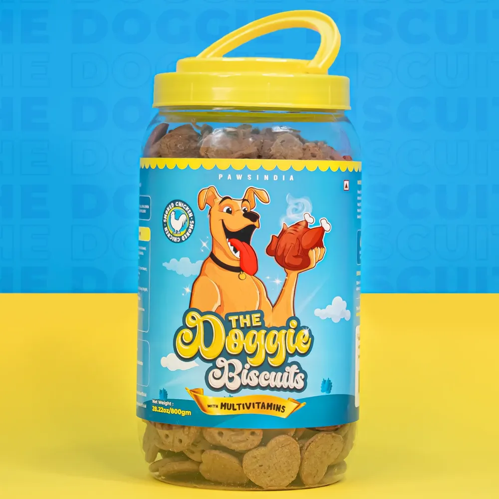 PawsindiaThe Doggie Smoked Chicken With Multivitamins Dog Biscuits