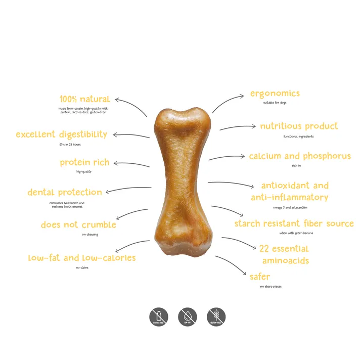Plutos Bones Dog Chew- Peanut Butter
