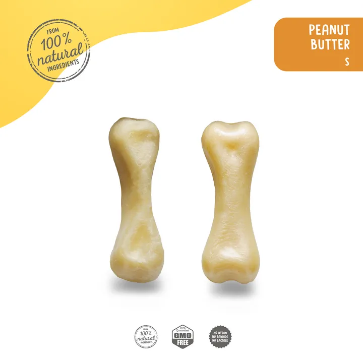Plutos Bones Dog Chew- Peanut Butter