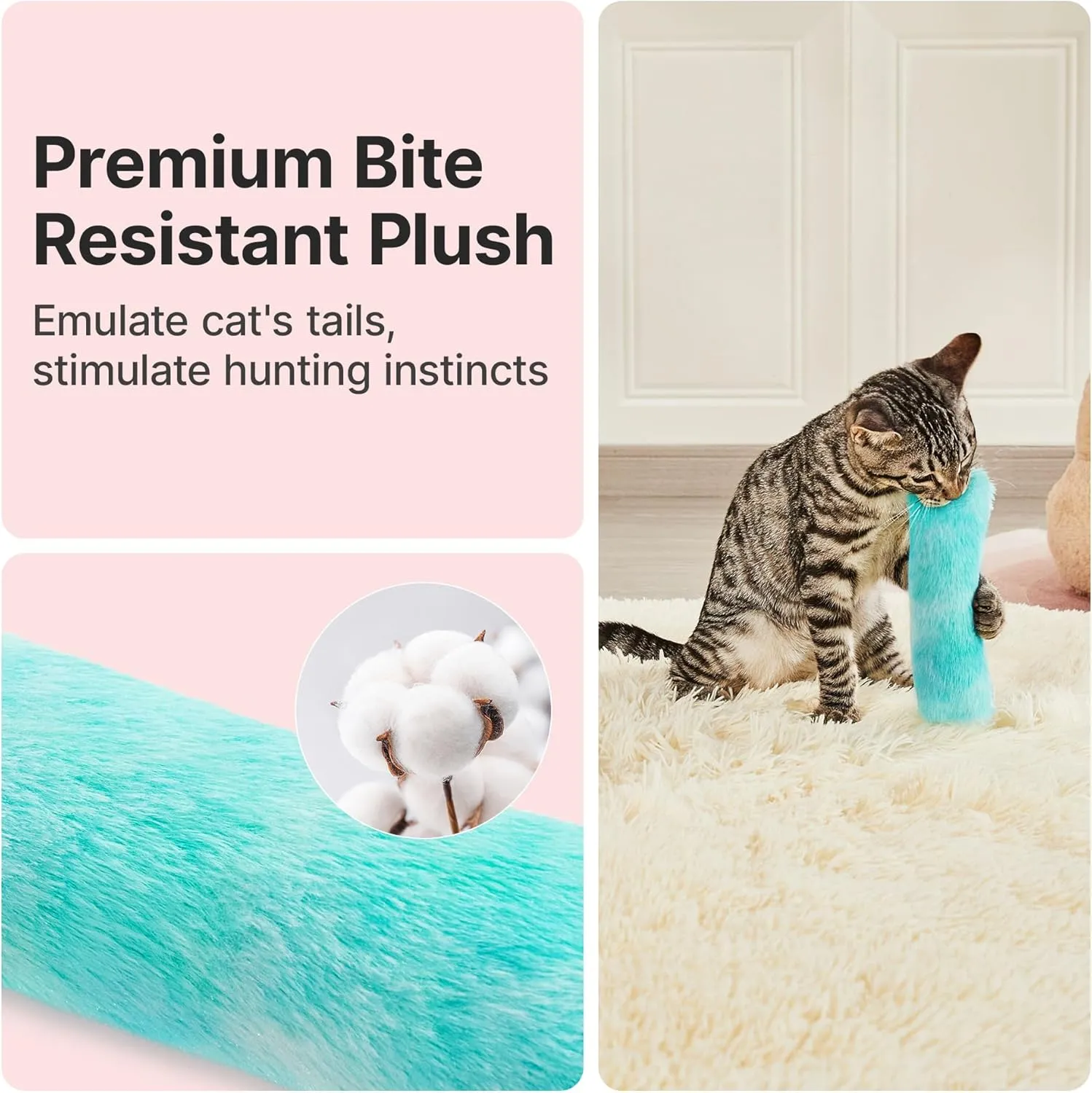 Potaroma Cat Toys Cat Pillows, Set of 3 Soft and Durable Cat Crinkle Sound Catnip Toys