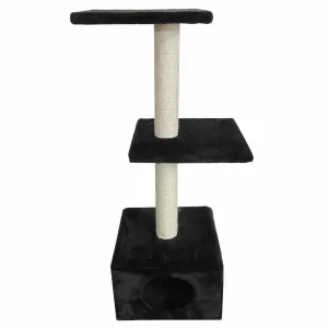 SCRATCHING TREE CLASSICTREE PALAZZO 30x30x90CM black