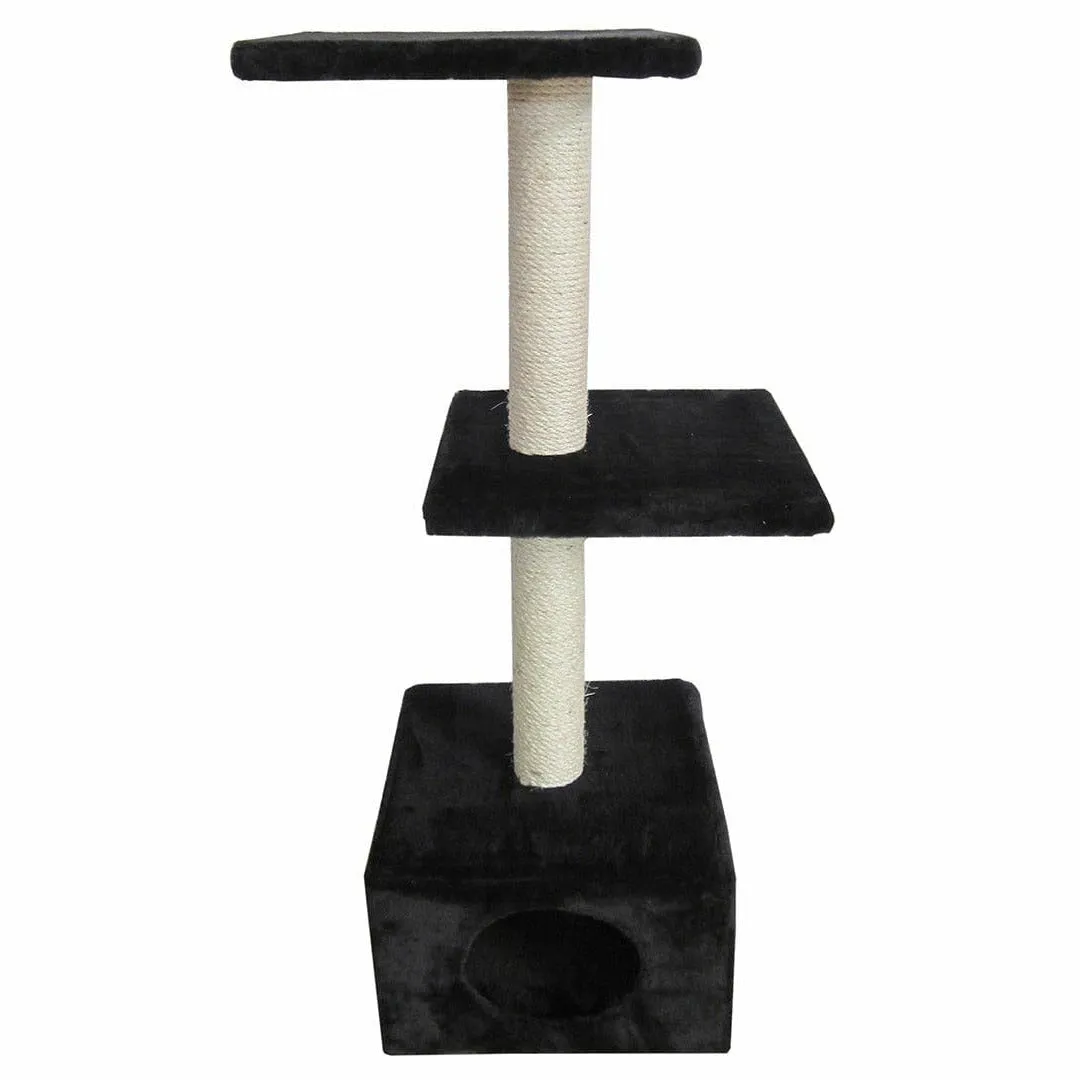 SCRATCHING TREE CLASSICTREE PALAZZO 30x30x90CM black