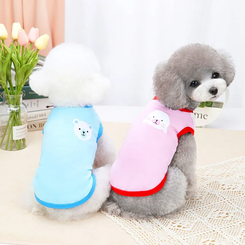 Soft Pet T-Shirts Cute Pet Apparels