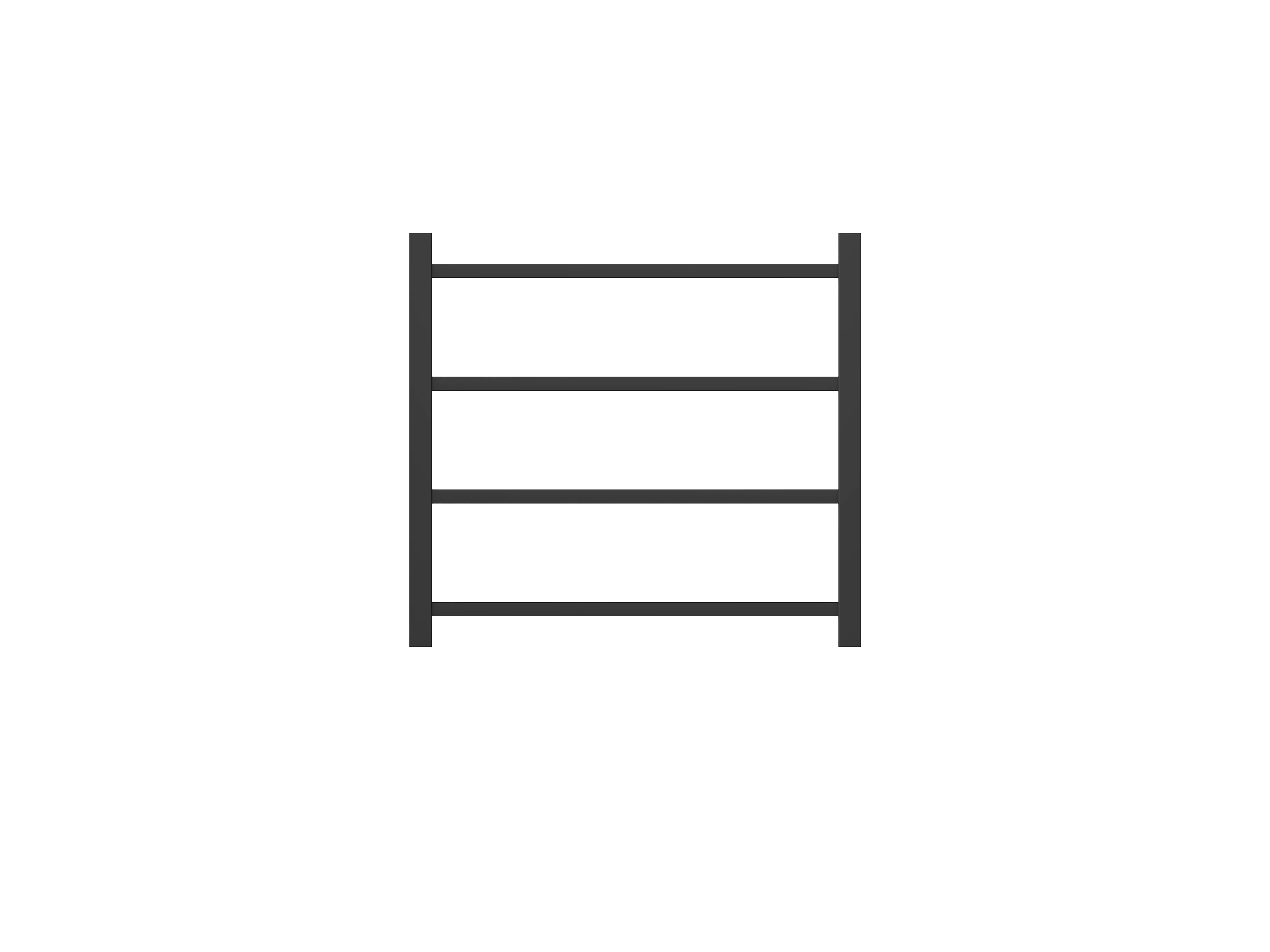 Spirit 4 Bar Heated Towel Rail JY-S400-MB