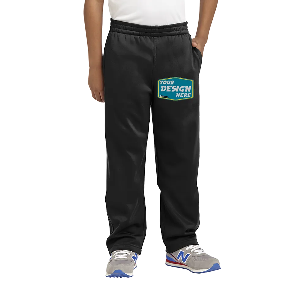 SPORT-TEK Custom Unisex Youth Sport-Wick Fleece Pant