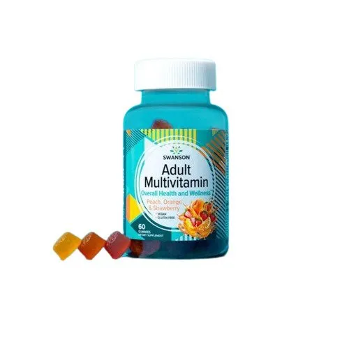 Swanson Adult Multivitamin, Peach, Orange & Strawberry - 60 gummies