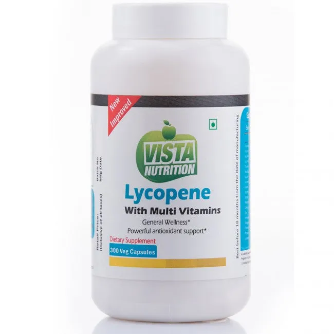 Vista Nutrition Lycopene With Multivitamins - 300 Capsules