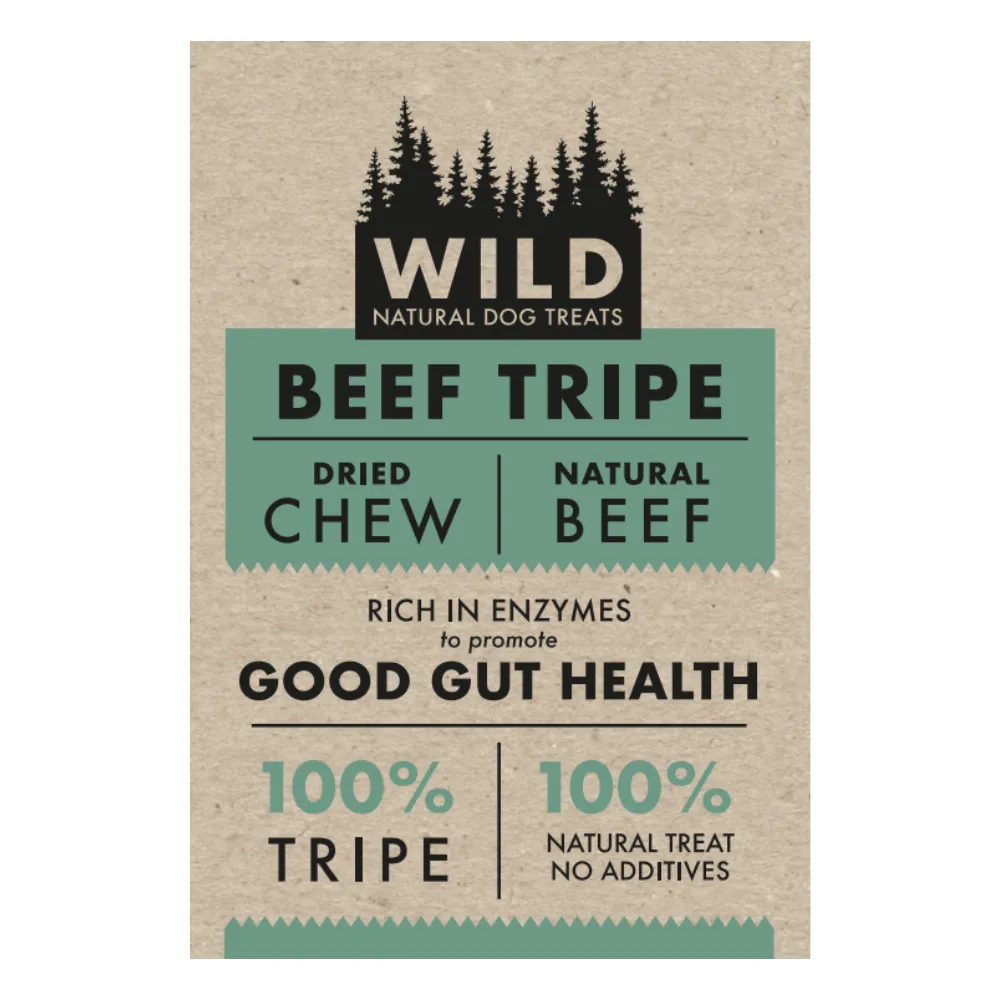 Wild Natural Dog Treat - Beef Tripe