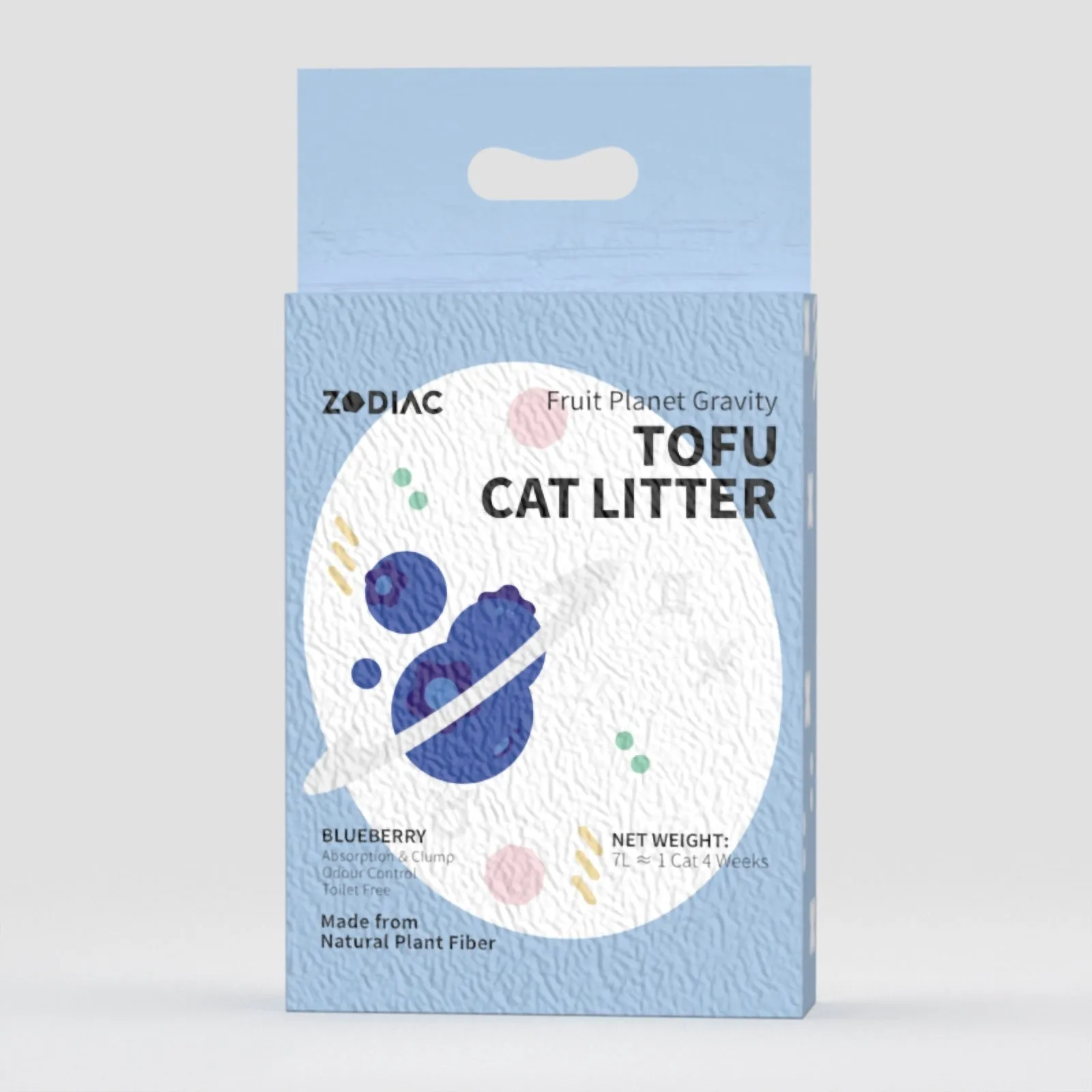 ZODIAC Fruity Tofu Blueberry Cat Litter 2.5kg